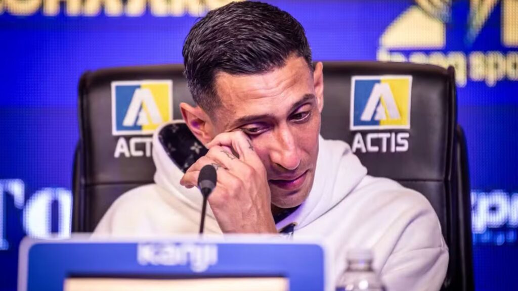 Di María durante apresentação no Rosario Central (Foto: Reprodução)