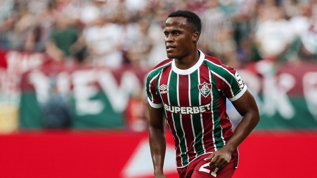 Jhon Arias durante jogo do Fluminense.