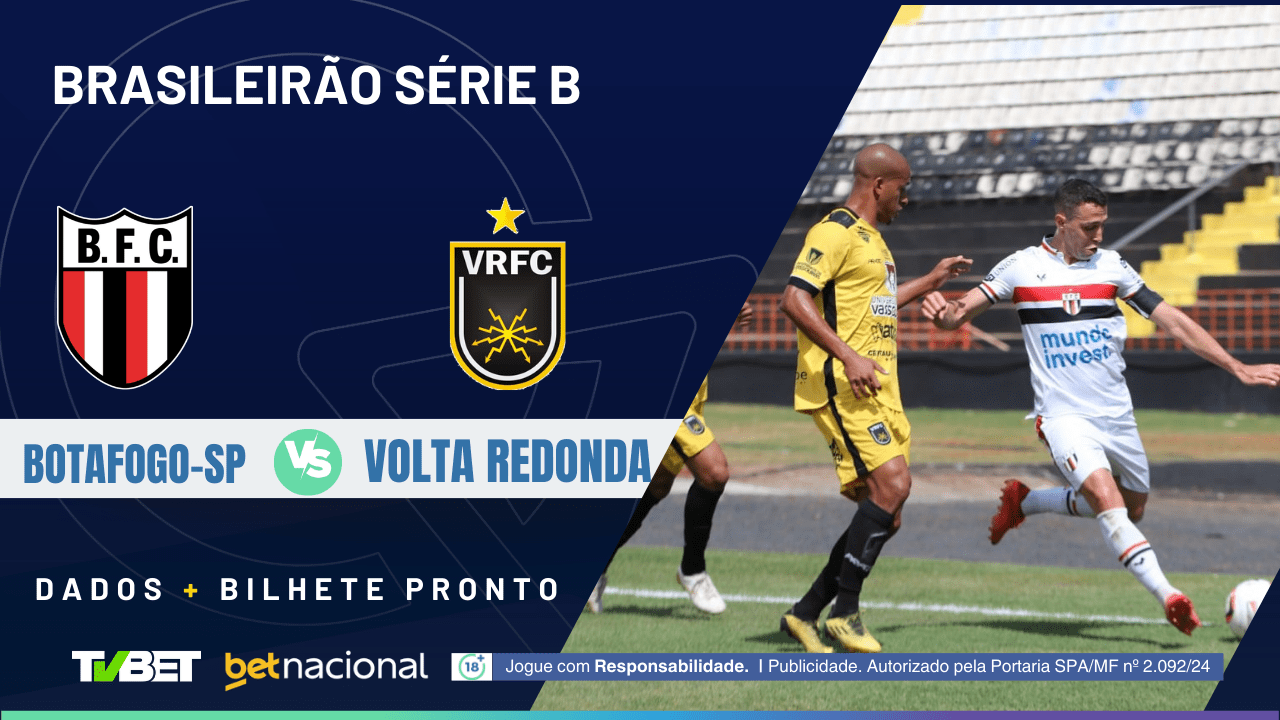 Botafogo-SP x Volta Redonda: tempo real, onde assistir, horário ...