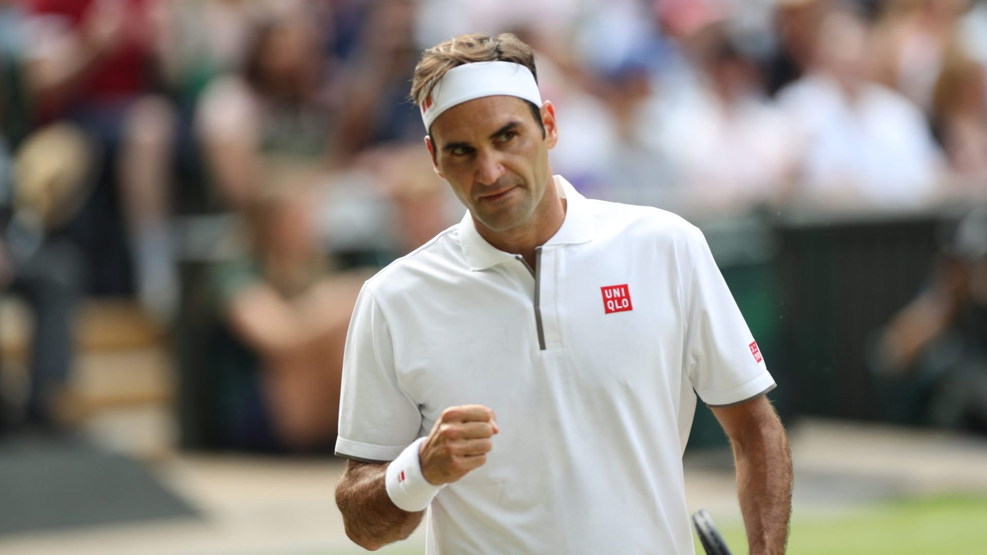 Roger Federer durante participação em Wimbledon