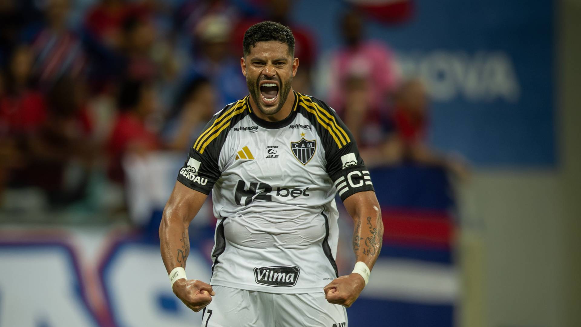 Hulk interrompeu um jejum de 8 jogos sem marcar. Fotos: Pedro Souza / Atlético