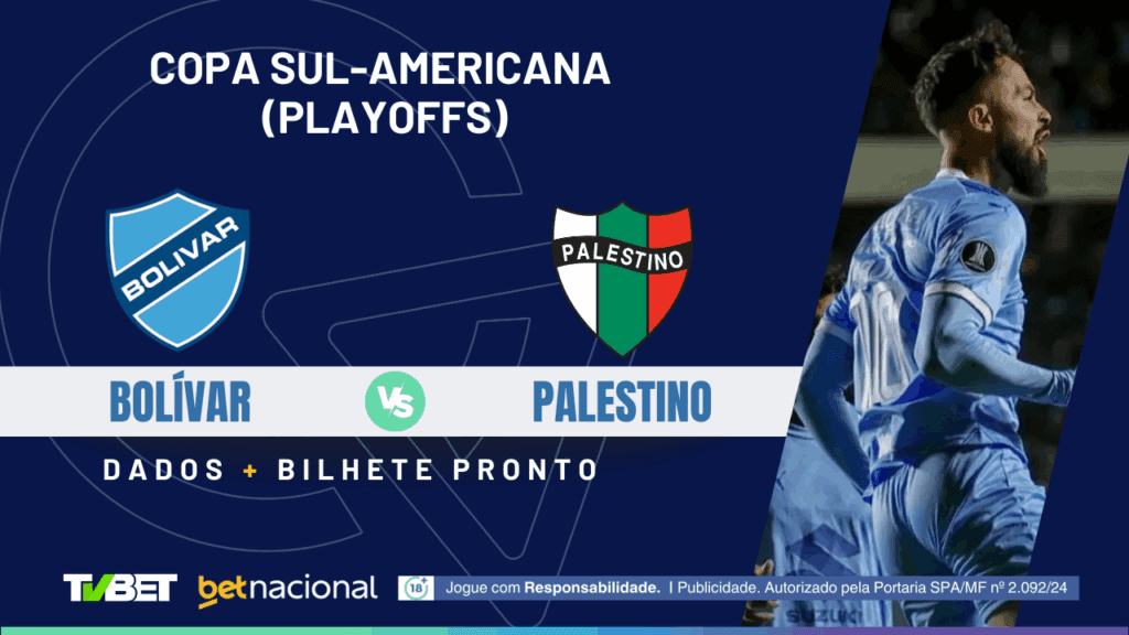 Bolívar x Palestino - Copa Sula 2025