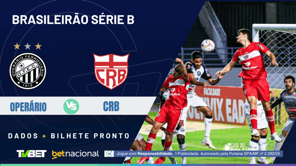 Operário x CRB (Série B).