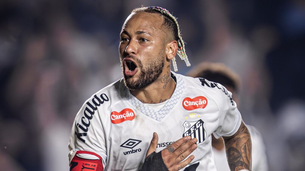 Neymar garantiu vitória do Santos. Foto: Raul Baretta/SFC