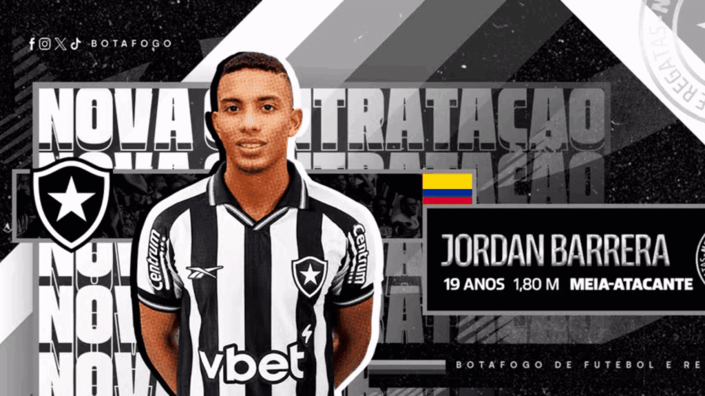 Jordan Barrera é o novo reforço do Botafogo