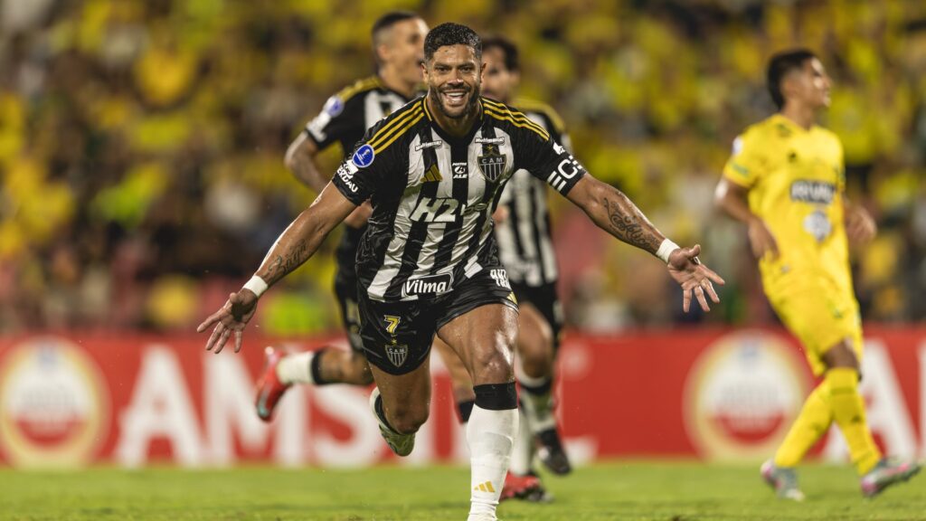 Hulk marcou o gol da vitória do Atlético-MG.