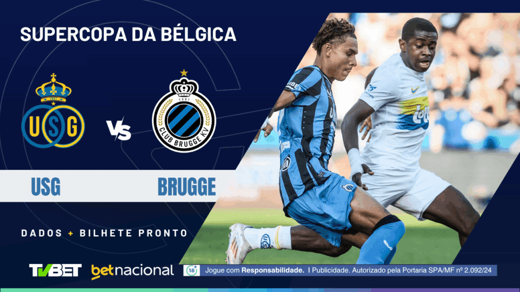 USG x Brugge (Supercopa da Bélgica).