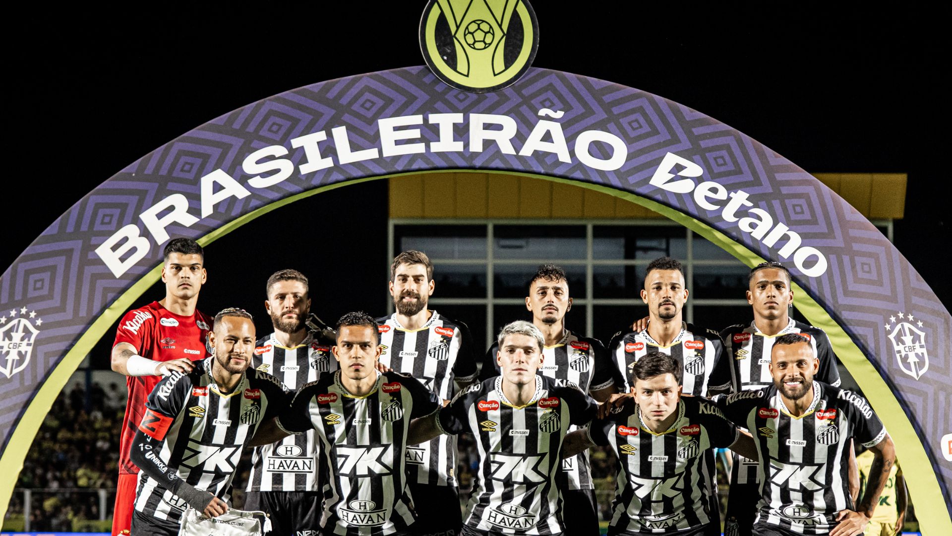 Elenco do Santos ante de derrota