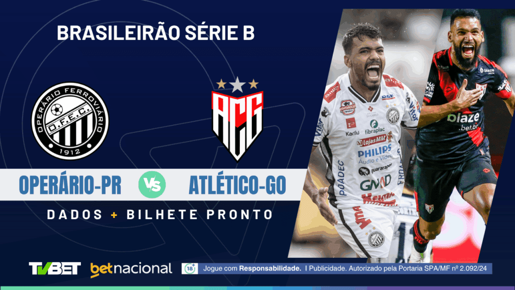 Operário-PR x Atlético-GO - Série B 2025