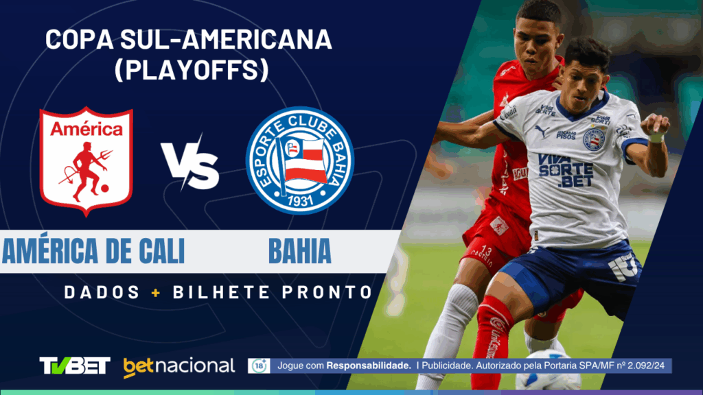 América de Cali x Bahia - Copa Sula 2025