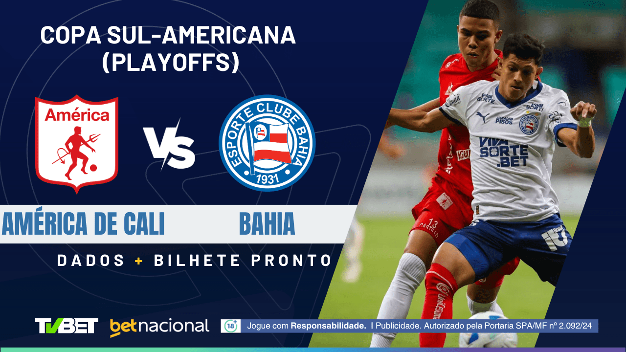 América de Cali x Bahia: tempo real, onde assistir ao vivo, horário ...