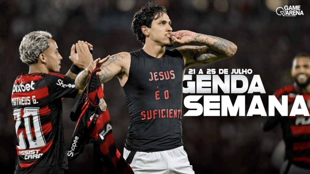 Agenda semanal de 21 a 25 de julho: Jogos da Sul-Americana e Brasileirão!