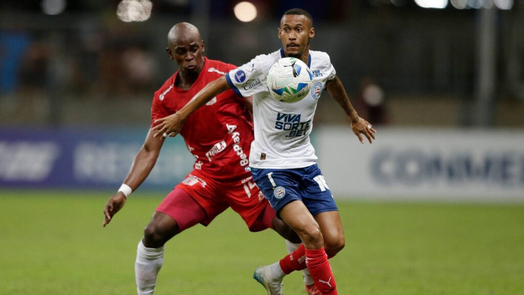Vitória por placar simples classifica o Bahia para as quartas de final. Foto: Arisson MARINHO / AFP