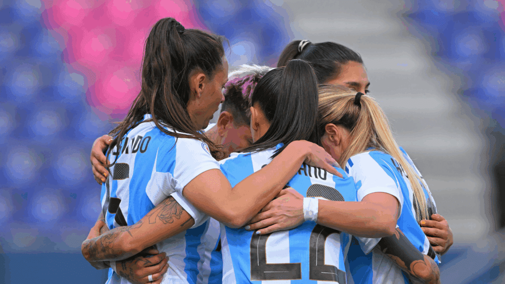 Seleção da Argentina venceu seus três jogos na primeira fase da Copa América Feminina
