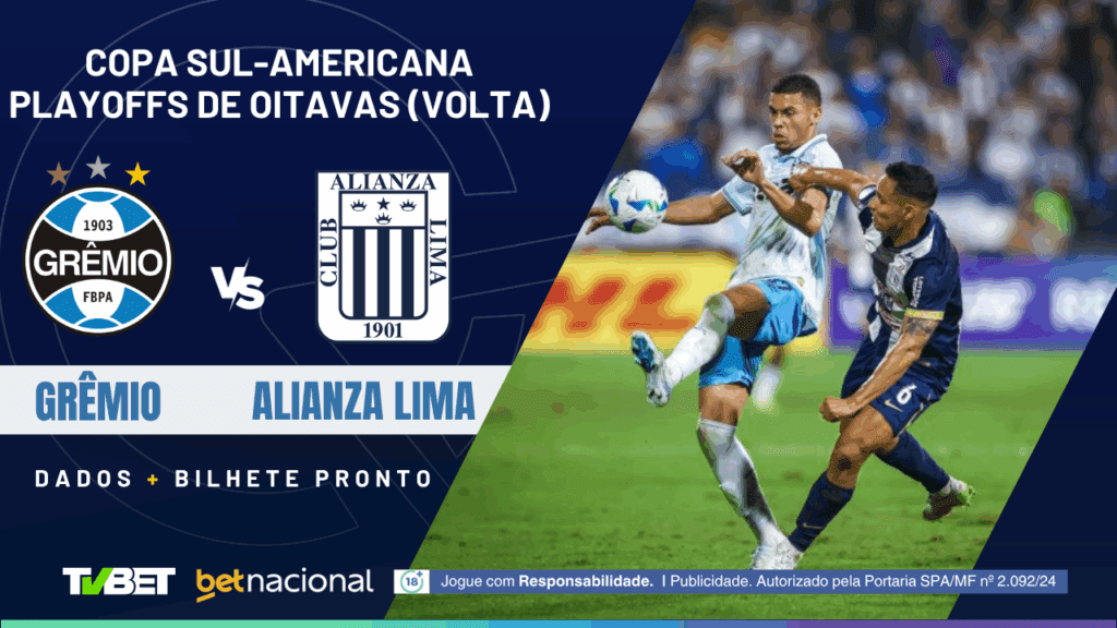 Grêmio x Alianza Lima: tempo real, onde assistir, horário, escalações e palpites