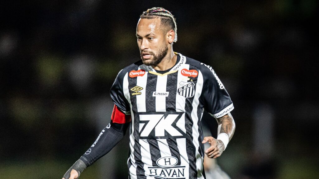 Neymar em Mirassol x Santos.