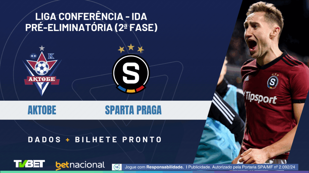 Aktobe x Sparta Praga (Liga Conferência).
