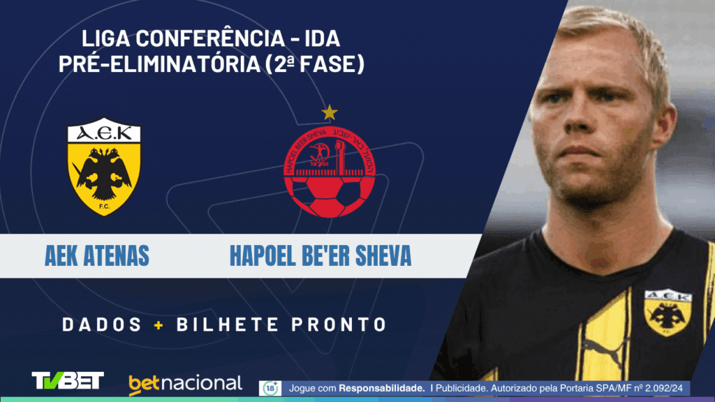 AEK x Hapoel (Liga Conferência).