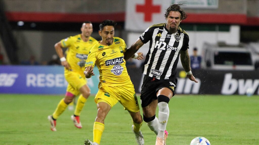 Um empate classifica o Atlético-MG. Foto: Jorge Duarte / AFP