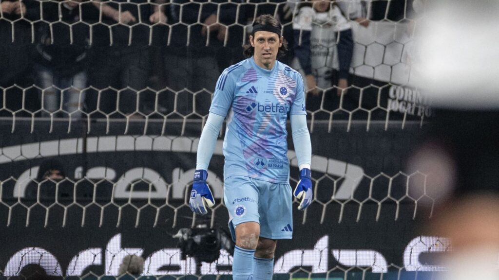 Cássio em Corinthians x Cruzeiro.