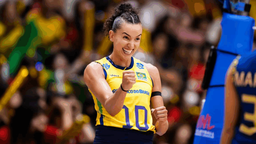 Brasil venceu Alemanha e se classificou para mais uma semifinal de VNL