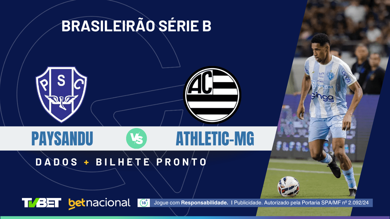 Paysandu x Athletic-MG: tempo real, onde assistir ao vivo, horário ...