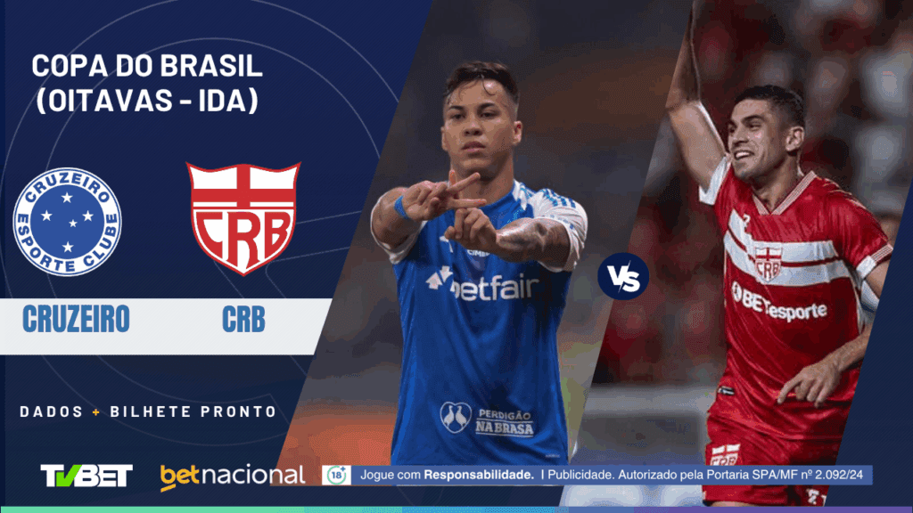 Cruzeiro x CRB (Copa do Brasil).