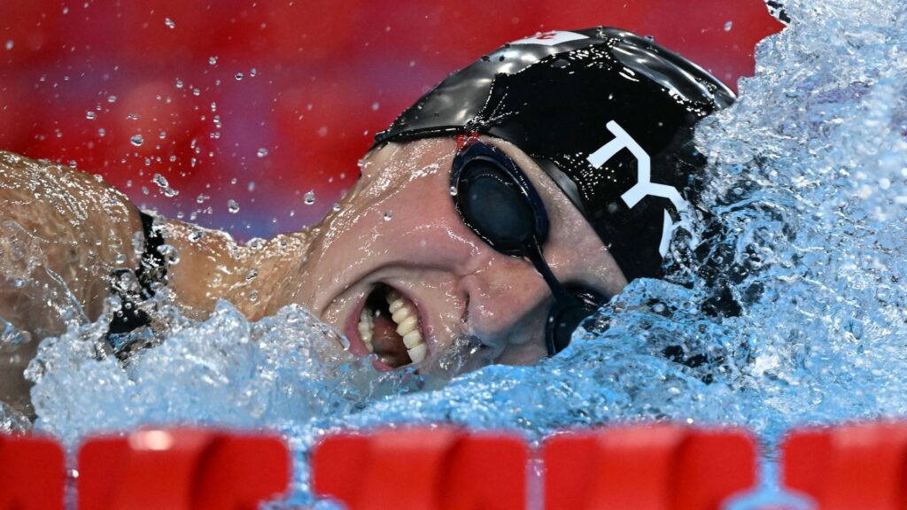Katie Ledecky, nadadora estadunidense (Foto: Oli Scarff/AFP)