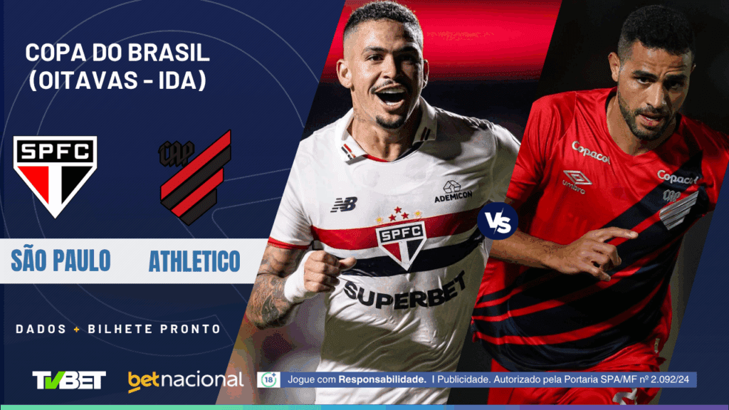 São Paulo x Athletico (Copa do Brasil).