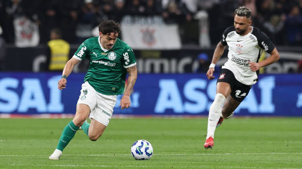 O Corinthians vai ao Allianz Parque com a vantagem do empate. Foto: Cesar Greco / Palmeiras