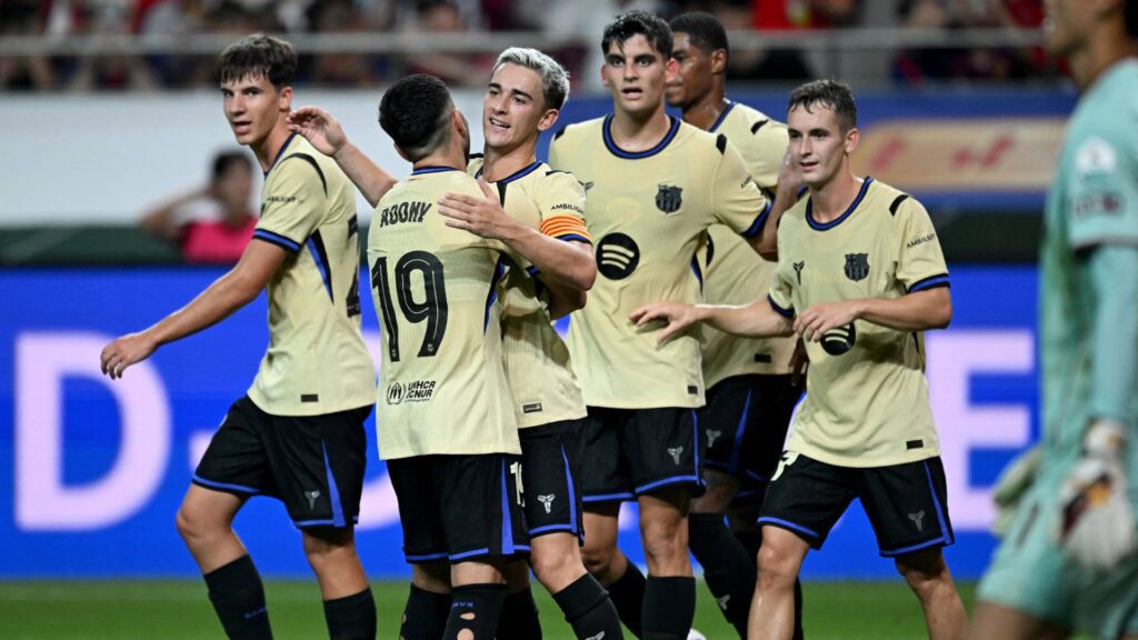 O Barça fez o seu segundo amistoso de pré-temporada. Foto: Jung Yeon-je / AFP