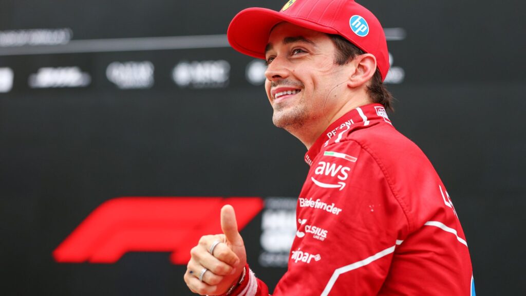 Charles Leclerc garantiu a pole no GP da Hungria (Foto: Reprodução)