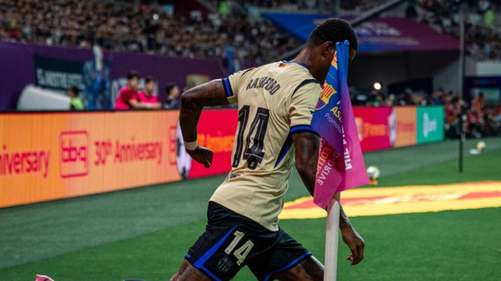 Rashford em campo pelo Barcelona