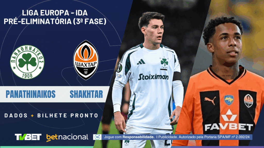 Panathinaikos x Shakhtar (Liga Europa).