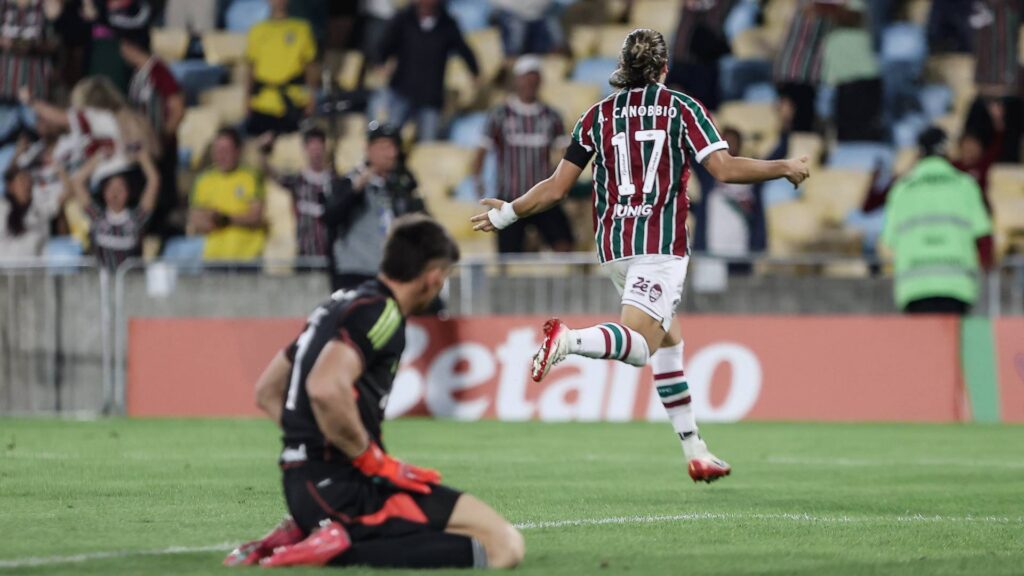 Cannobio fez o gol que confirmou a classificação. Foto: Lucas Merçon/ Fluminense