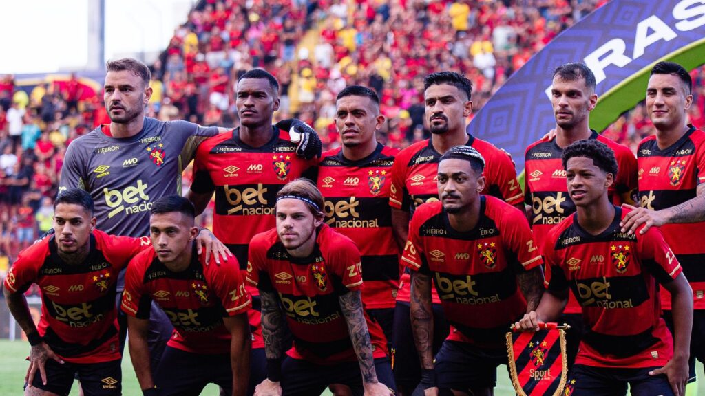 Elenco do Sport. Foto: Paulo Paiva/SCR