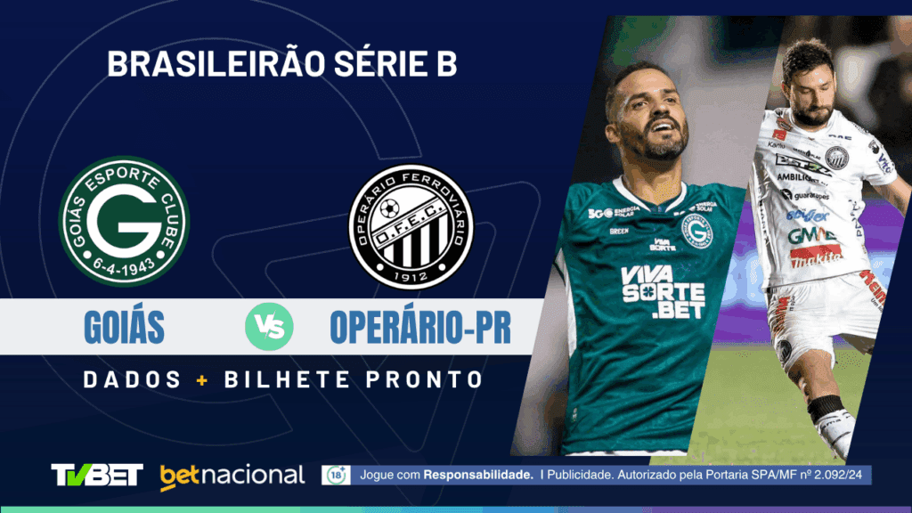 Goiás x Operário-PR - Série B 2025