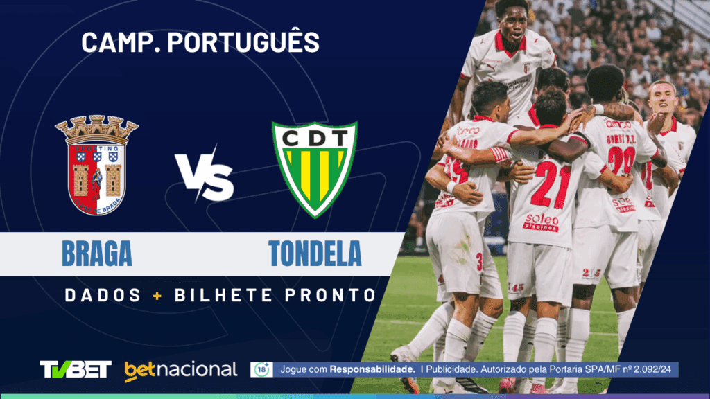 Braga x Tondela - Primeira Liga 2025/26