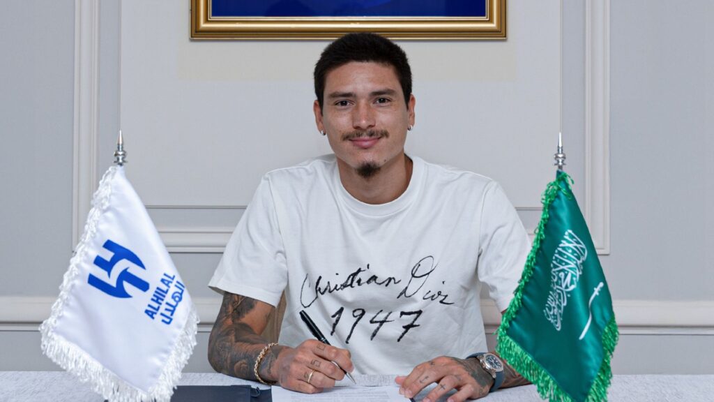 Darwin Núñez é o novo atacante do Al-Hilal. Foto: Reprodução