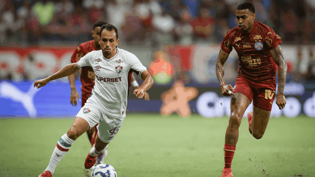Bahia e Fluminense empatam em 3 x 3 no encerramento do 1º turno
