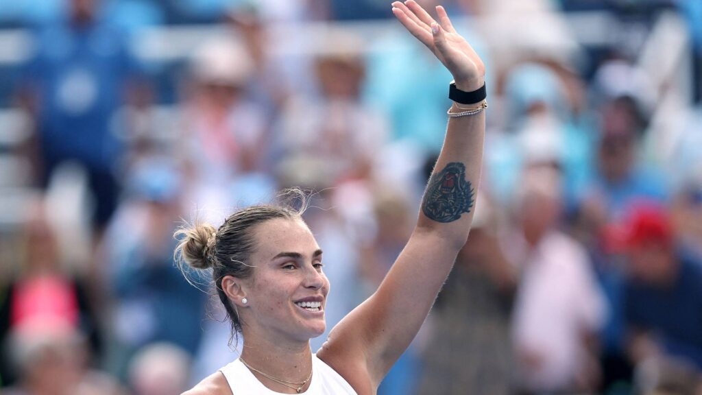 Sabalenka agora enfrenta Jessica Bouzas Maneiro na semifinal. Foto: MATTHEW STOCKMAN / GETTY IMAGES NORTH AMERICA / Getty Images via AFP