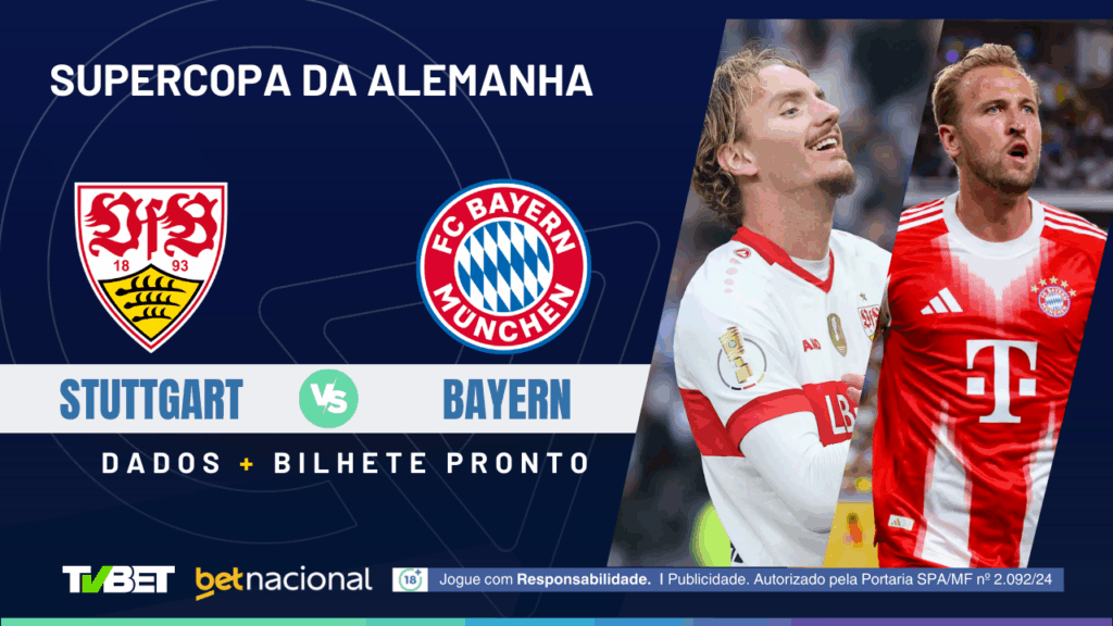 Stuttgart x Bayern - Supercopa da Alemanha 2025/26