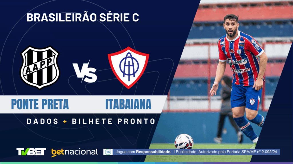 Ponte Preta x Itabaiana - Série C 2025