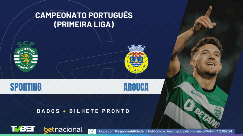Sporting x Arouca (Primeira Liga).