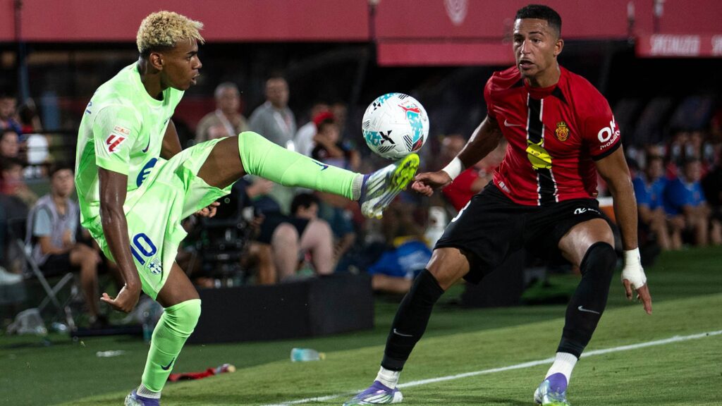 Yamal fechou a conta na vitória do Barcelona. Foto: JAIME REINA / AFP