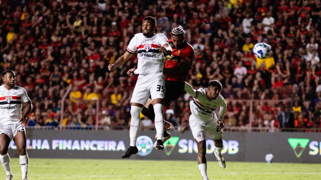 Sport tomou empate do São Paulo na Ilha do Retiro, após sair na frente. Foto: Paulo Paiva/ Sport Recife