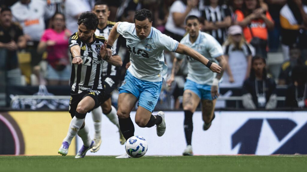 O Galo saiu na frente, mas tomou a virada do Grêmio no começo do segundo tempo. Foto: Pedro Souza / Atlético