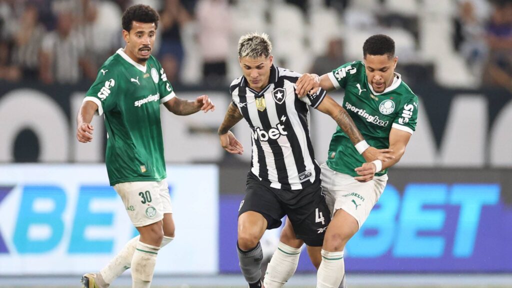 O Palmeiras venceu fora de casa no clássico contra o Botafogo. Foto: Vítor Silva/Botafogo