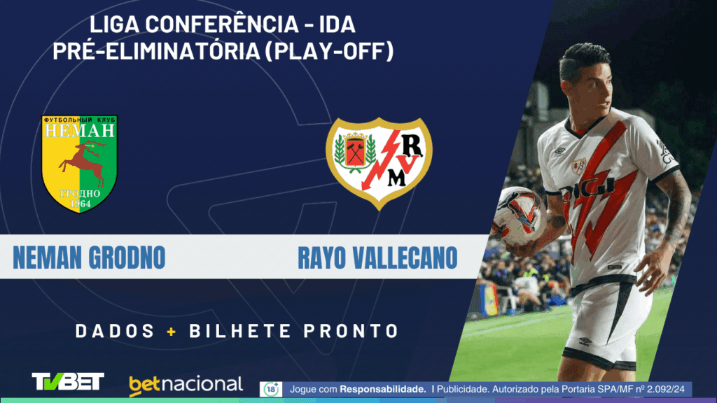 Neman x Rayo Vallecano (Conference League).