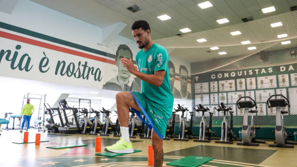 Jefté assinou um contrato de 5 anos com o Palmeiras. Foto: Fabio Menotti/Palmeiras